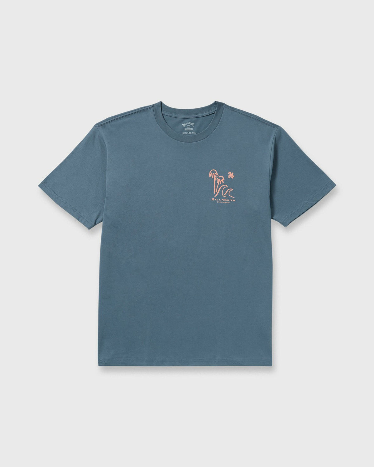 Billabong So Far Regular Short Sleeve T-Shirt - Steel Blue