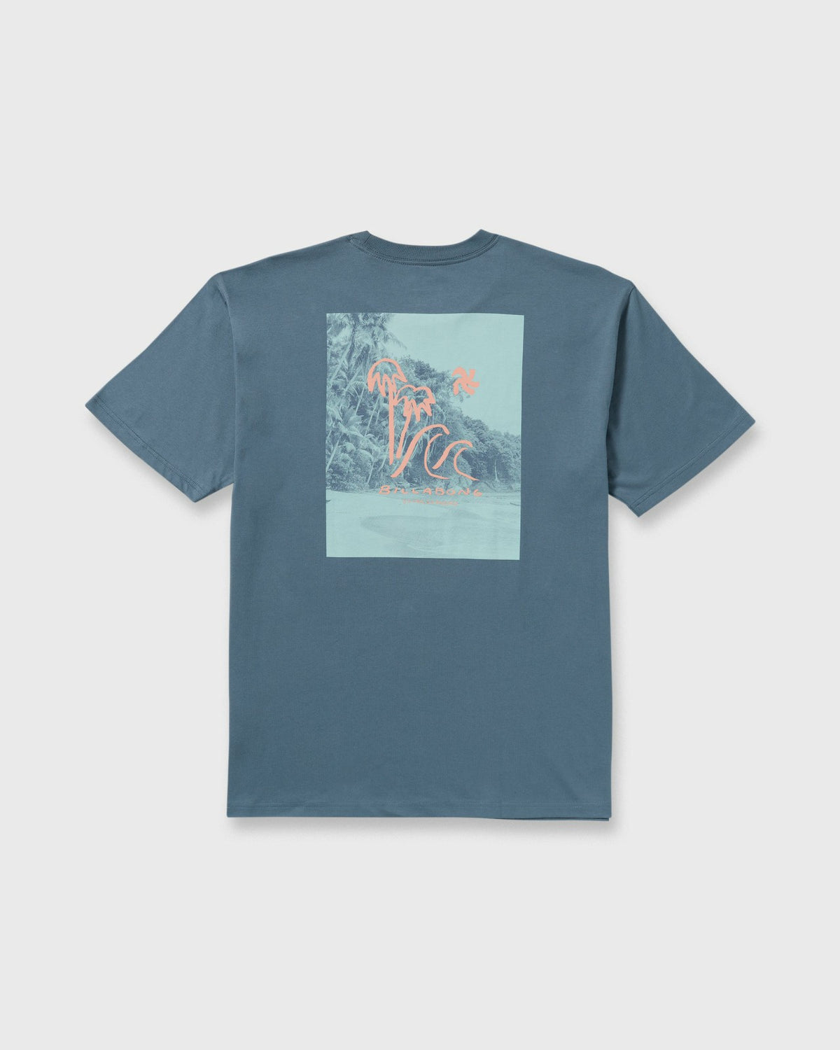 Billabong So Far Regular Short Sleeve T-Shirt - Steel Blue
