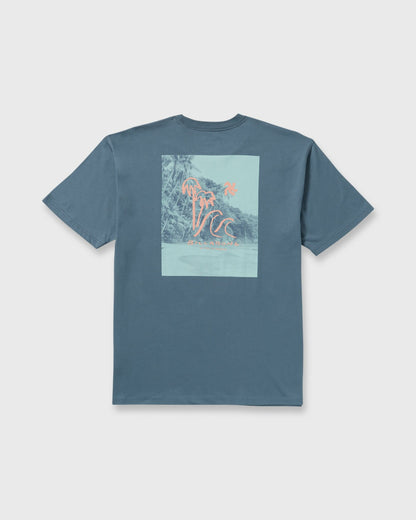 Billabong So Far Regular Short Sleeve T-Shirt - Steel Blue
