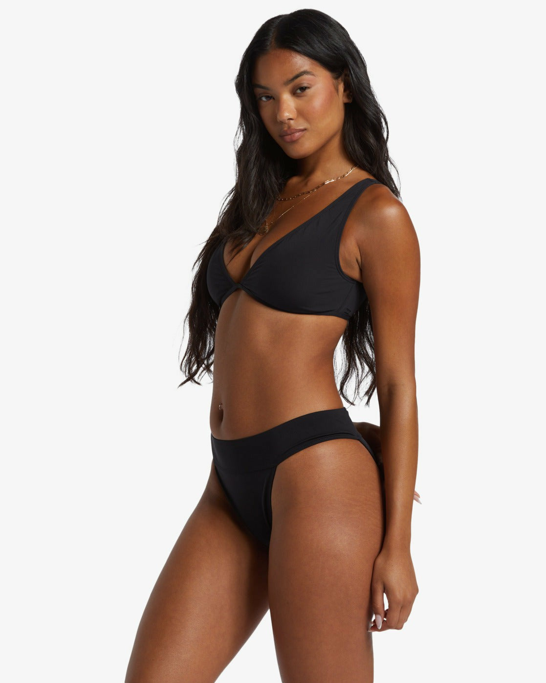 Billabong Sol Searcher Aruba Bikini Bottoms - Black Pebble