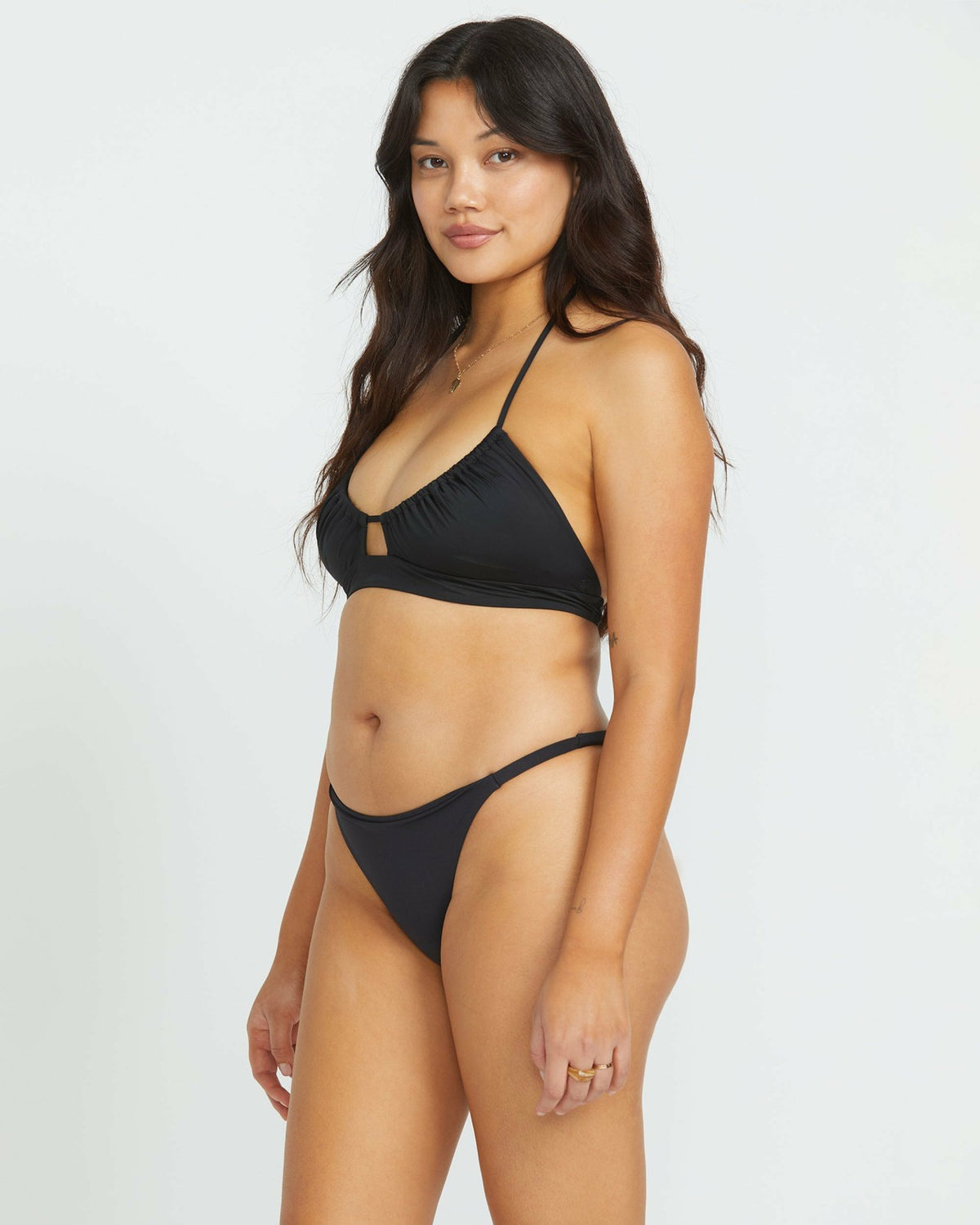 Billabong Sol Searcher Maya Bikini Bottom - Black Pebble