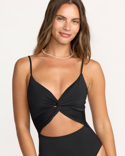 Billabong Sol Searcher Mika One-Piece Swimsuit - Black Pebble