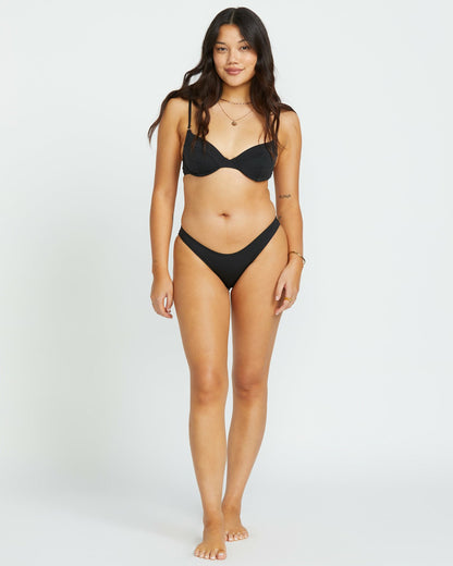 Billabong Sol Searcher Morgan Underwire Bikini Top - Black Pebble