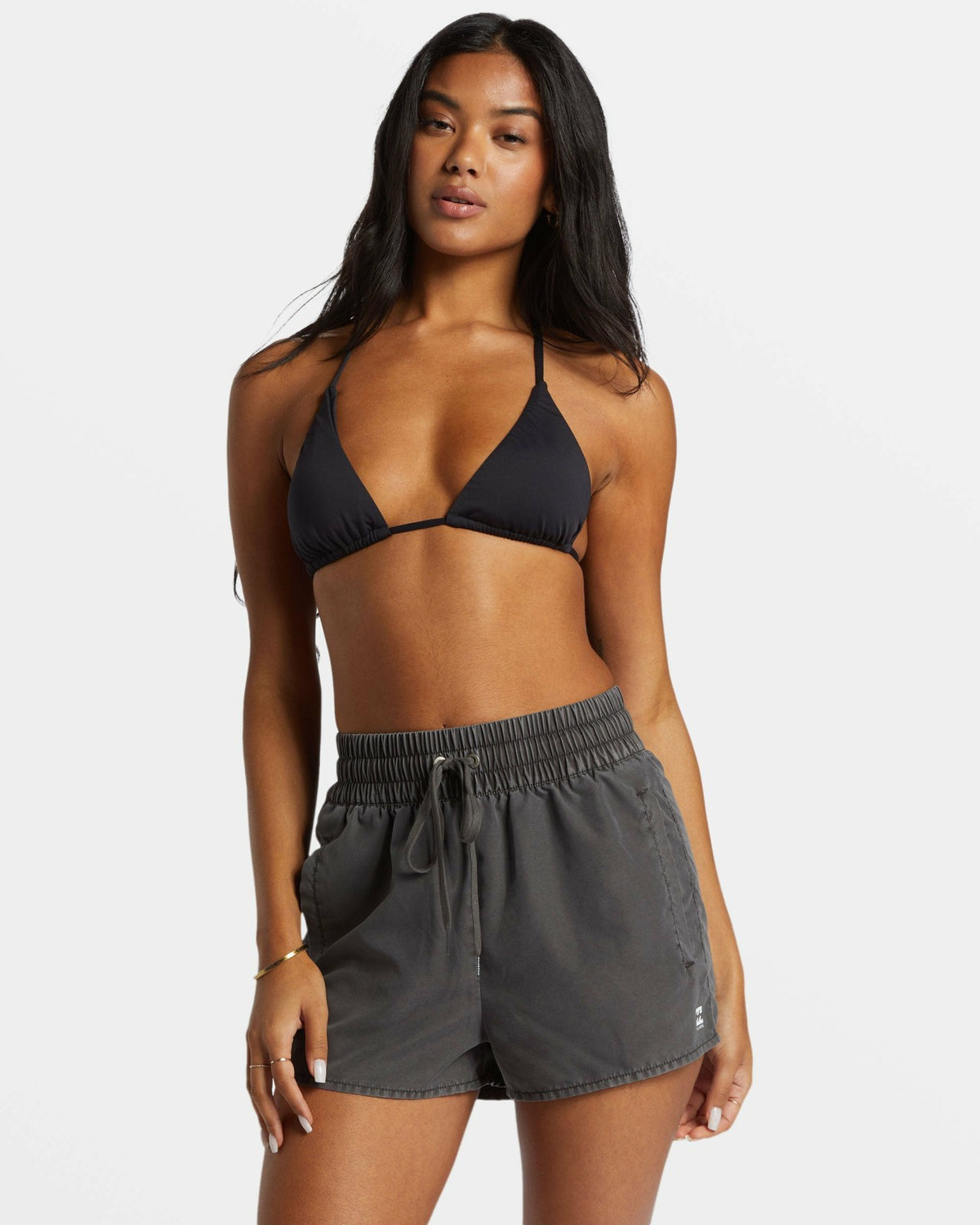 Billabong Sol Searcher New Elastic Waist Swim Shorts - Black Pebble