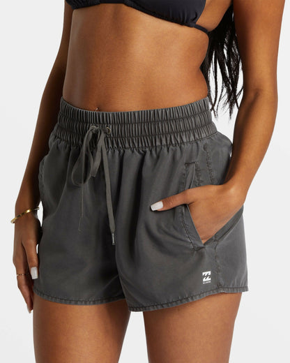 Billabong Sol Searcher New Elastic Waist Swim Shorts - Black Pebble