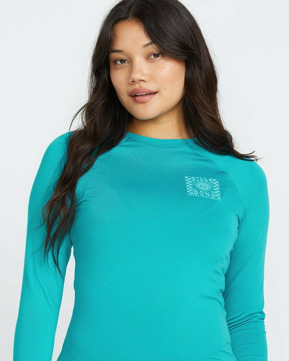 Billabong Sol Searcher Rashguard - Blue Lagoon