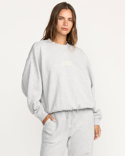 Billabong So Sunny Kendal Crewneck Sweatshirt - Heather Grey