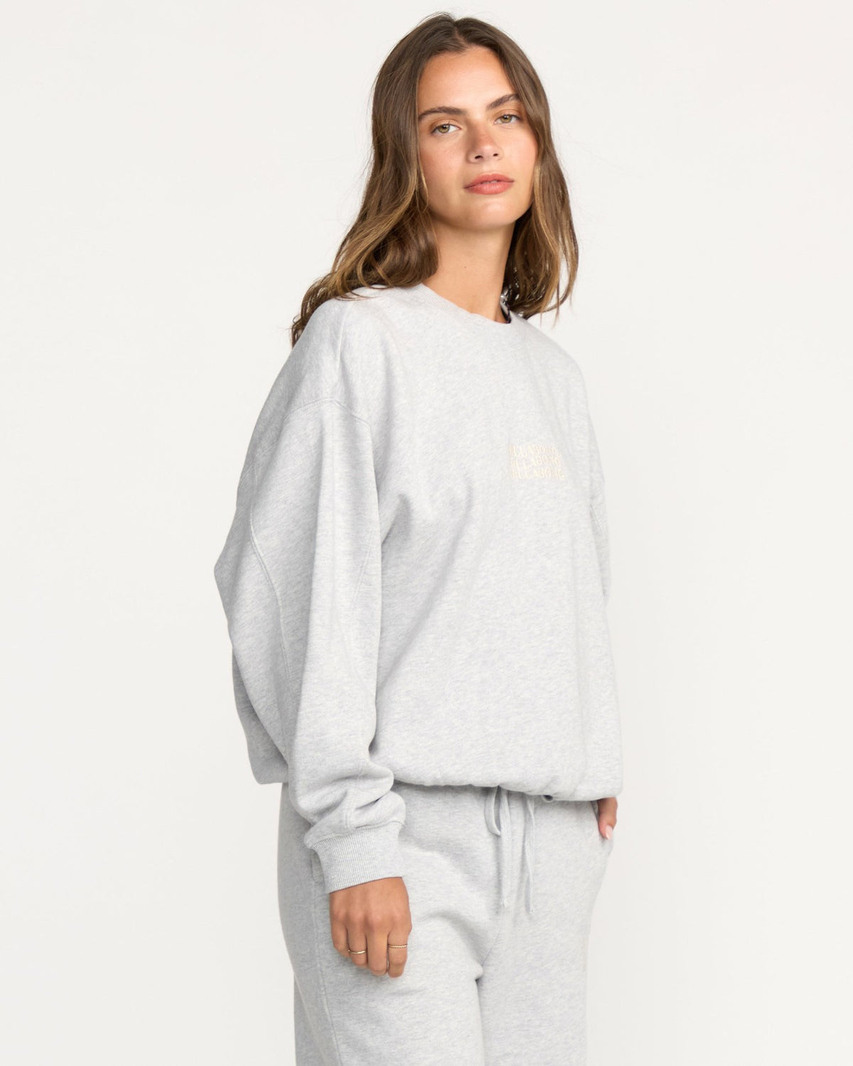 Billabong So Sunny Kendal Crewneck Sweatshirt - Heather Grey