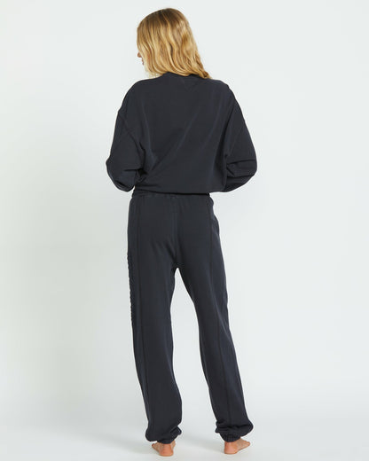 Billabong So Typical Elastic Waist Pants - Black Pebble