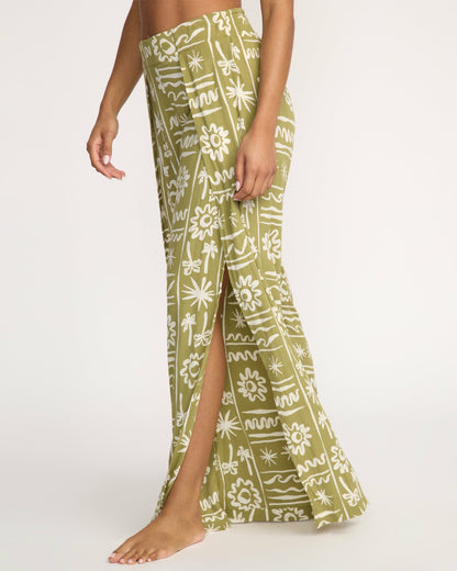 Billabong Split Spirit Elastic Waist Pants - Green Tea
