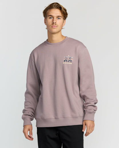 Billabong Split The Peak Crewneck Sweatshirt - Purple Ash
