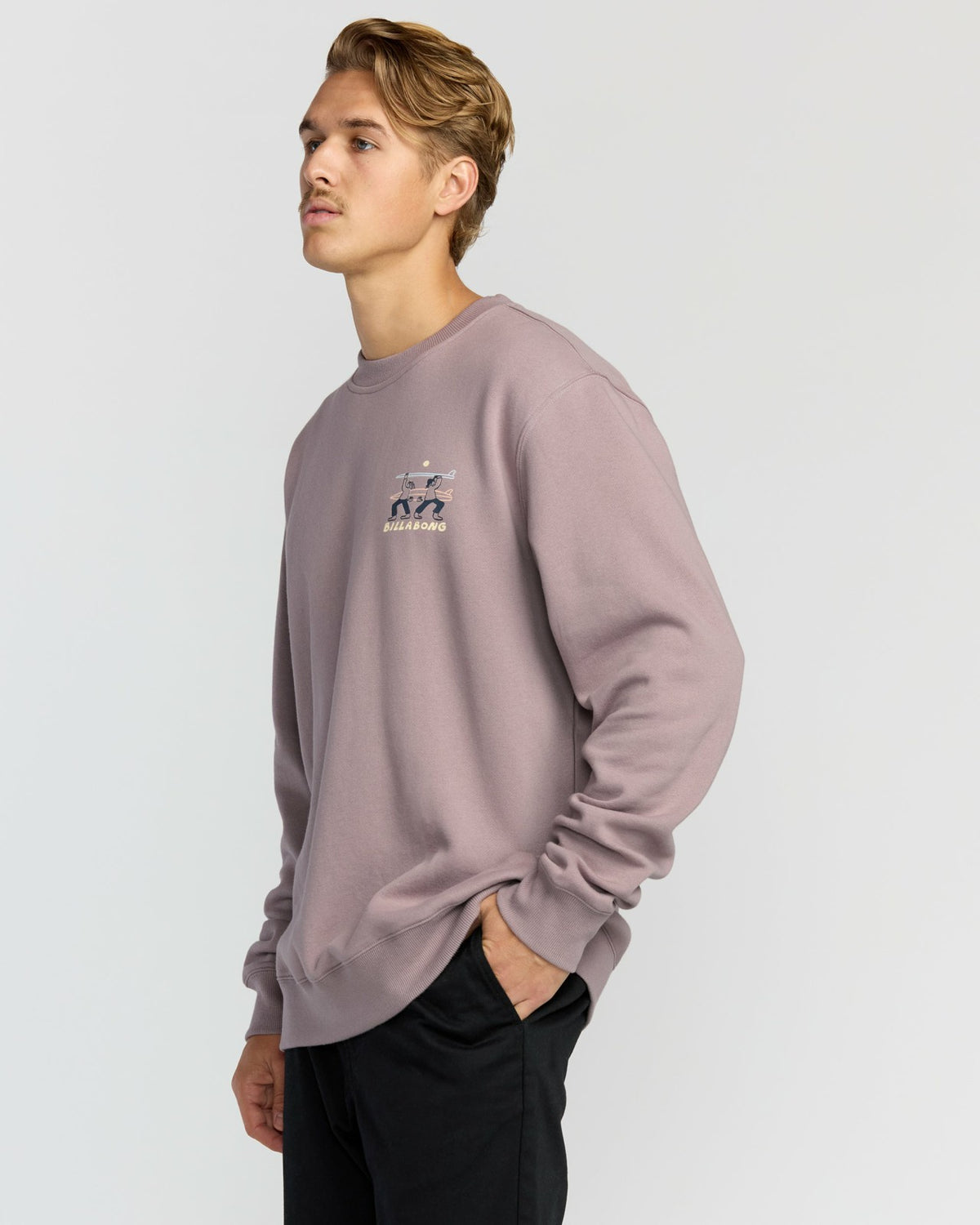 Billabong Split The Peak Crewneck Sweatshirt - Purple Ash