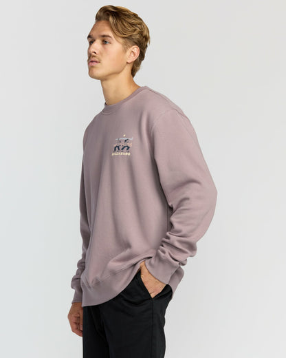 Billabong Split The Peak Crewneck Sweatshirt - Purple Ash