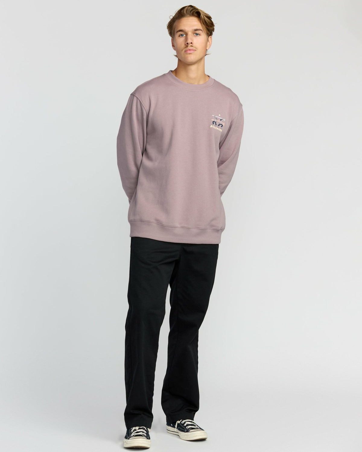 Billabong Split The Peak Crewneck Sweatshirt - Purple Ash