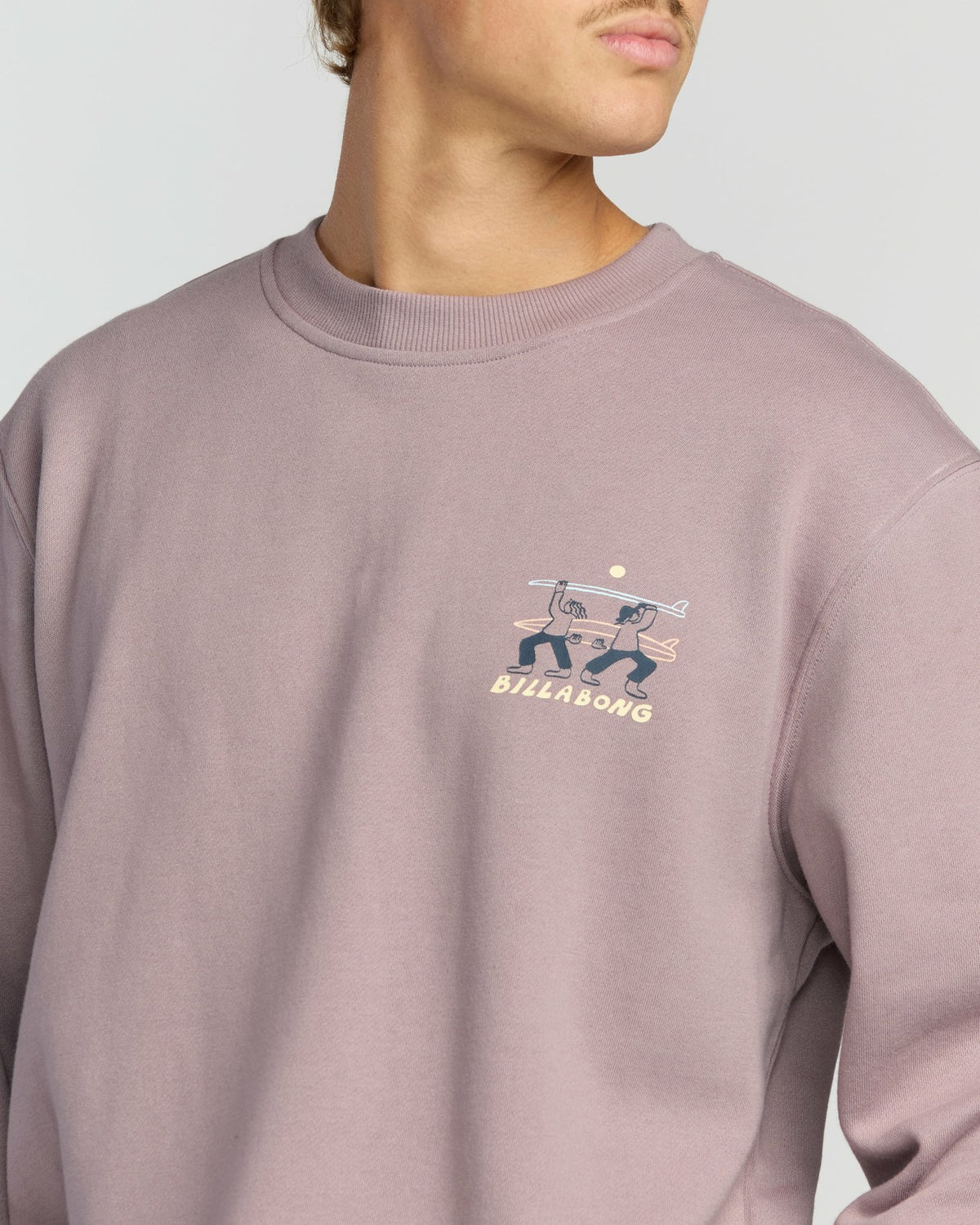Billabong Split The Peak Crewneck Sweatshirt - Purple Ash