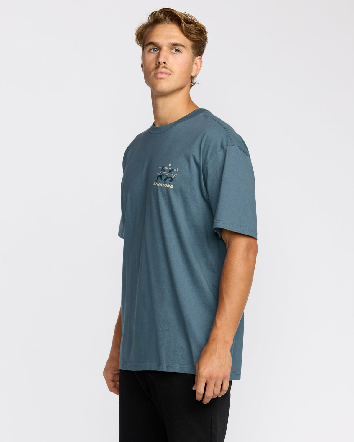 Billabong Split The Peak Regular Short Sleeve T-Shirt - Steel Blue