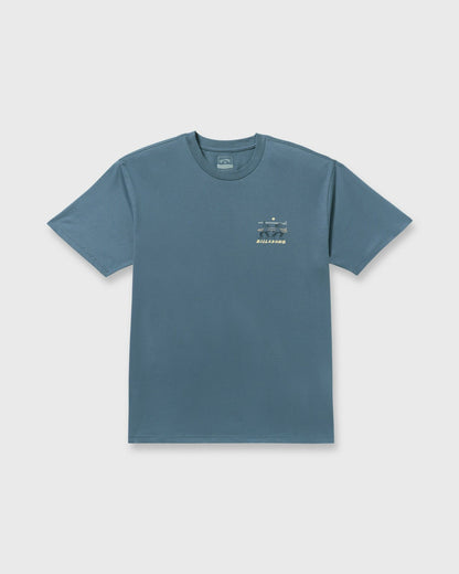 Billabong Split The Peak Regular Short Sleeve T-Shirt - Steel Blue