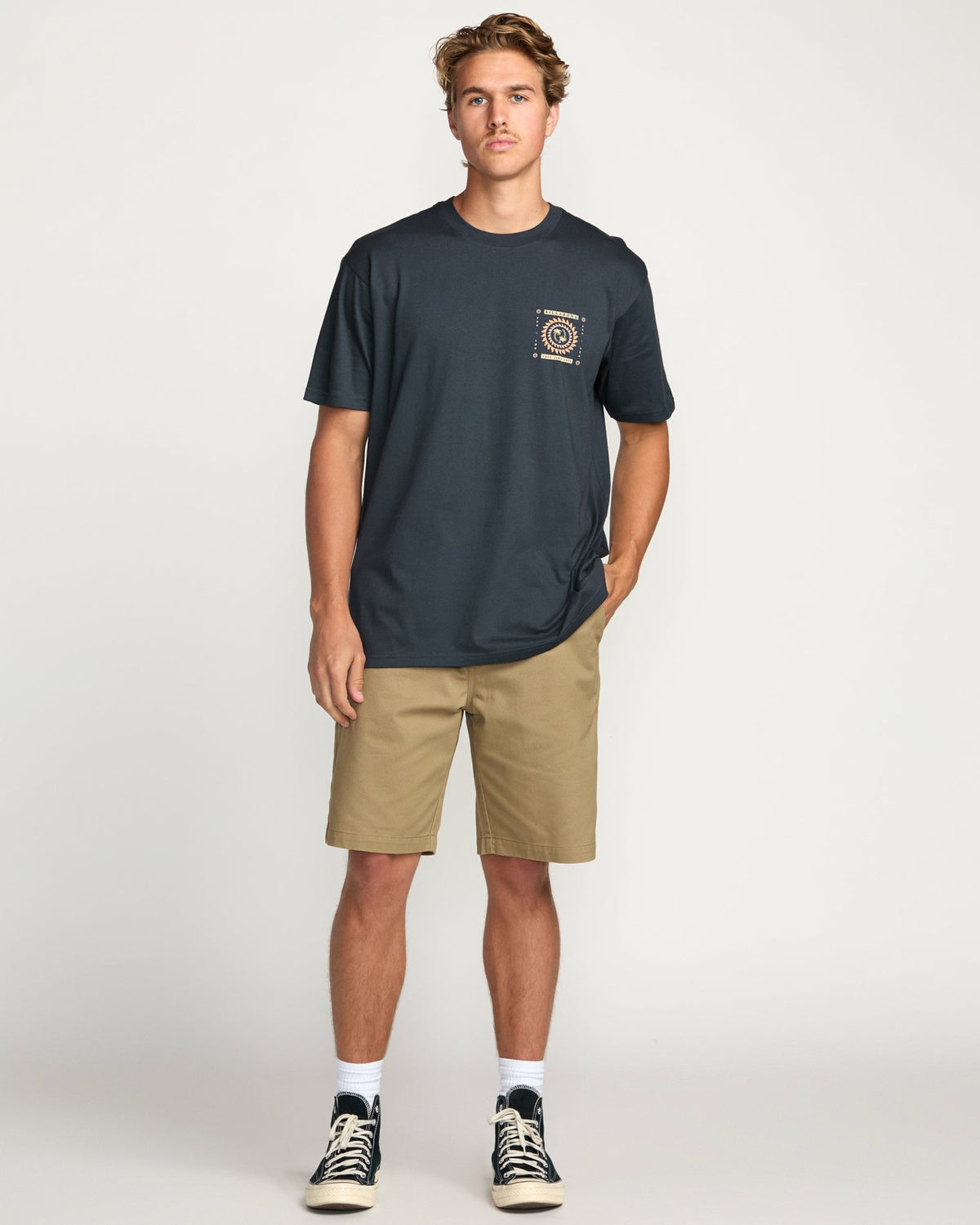 Billabong Spun Out Premium Tee - Aged Indigo