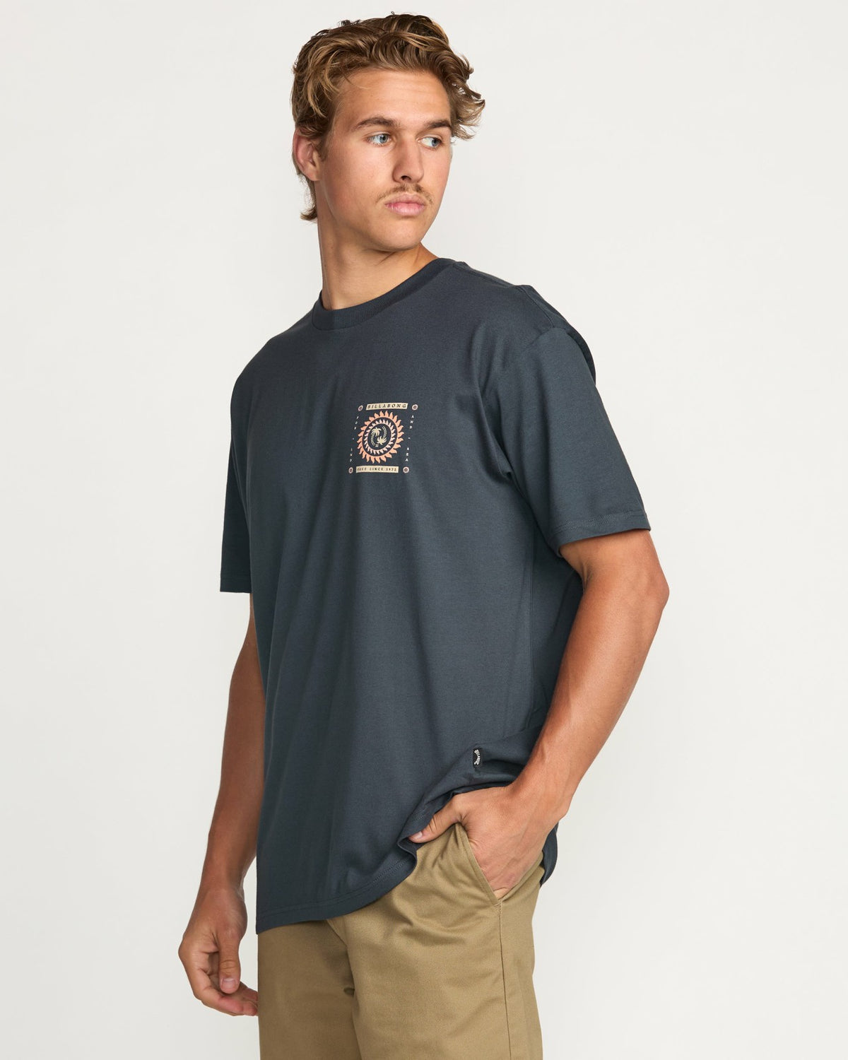 Billabong Spun Out Premium Tee - Aged Indigo