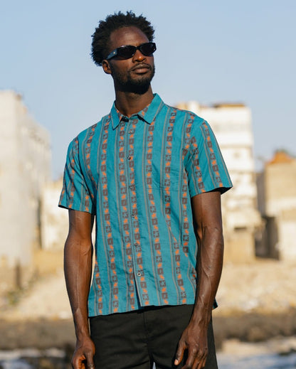 Billabong Billabong x Mami Wata Star Short Sleeve Shirt - Teal