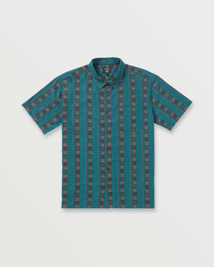 Billabong Billabong x Mami Wata Star Short Sleeve Shirt - Teal