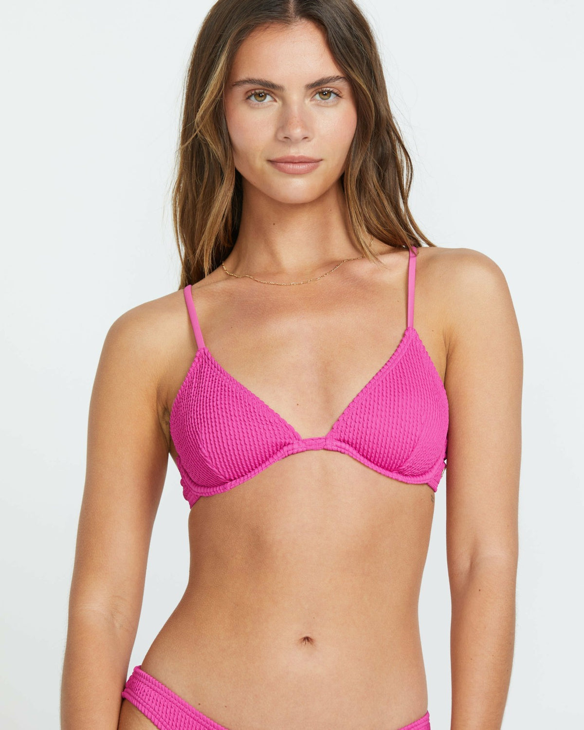 Billabong Summer High Reese Underwire Bikini Top - Fiesta Pink