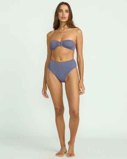 Billabong Summer High Stripe Rio Bandeau Bikini Top - Multi