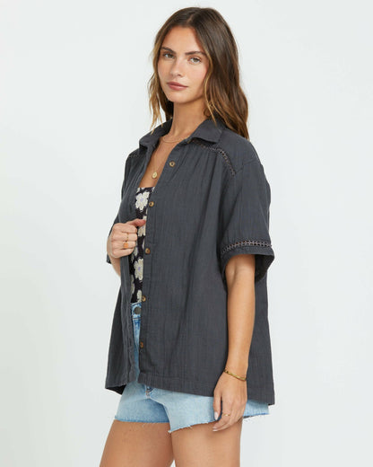 Billabong Summers End Short Sleeve Shirt - Black Sands