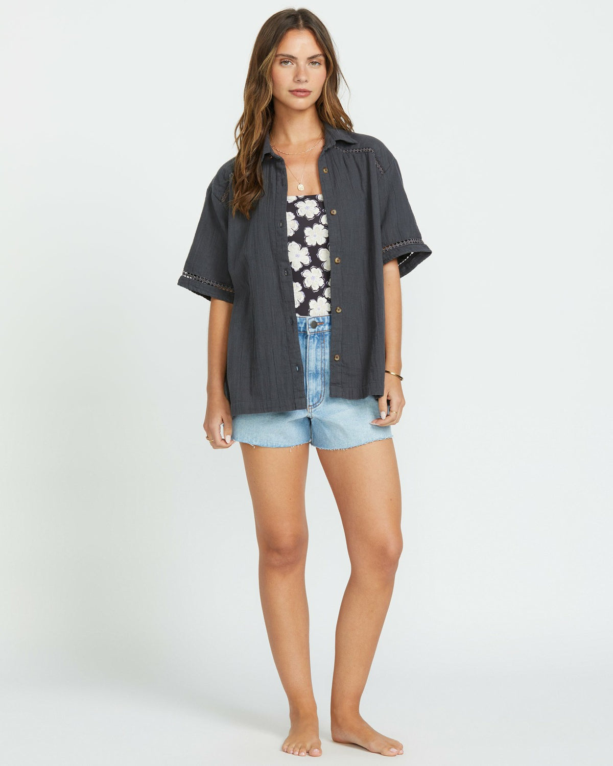 Billabong Summers End Short Sleeve Shirt - Black Sands