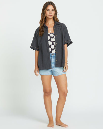 Billabong Summers End Short Sleeve Shirt - Black Sands