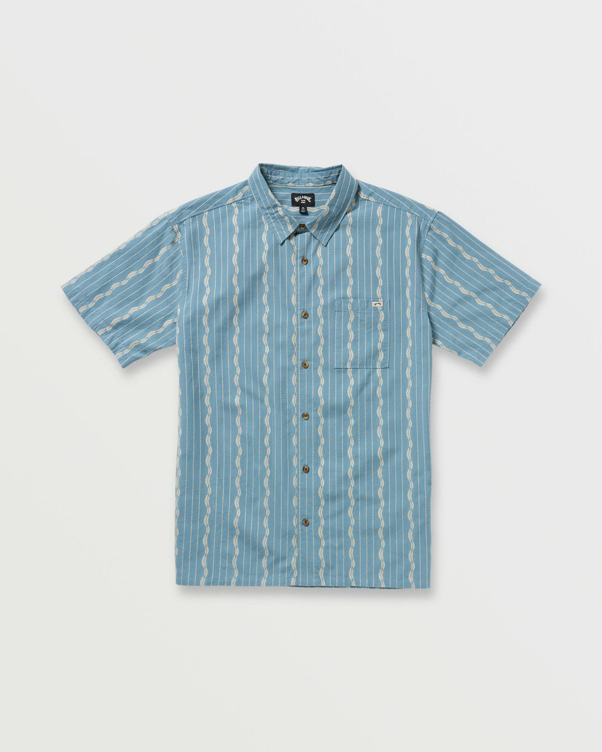 Billabong Sundays Jacquard Short Sleeve Shirt - Carolina Blue