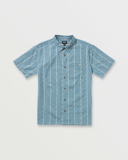 Billabong Sundays Jacquard Short Sleeve Shirt - Carolina Blue