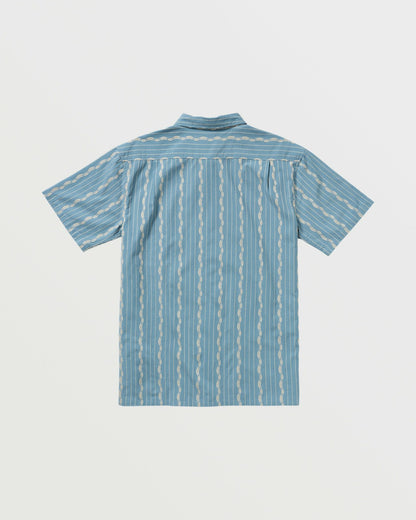 Billabong Sundays Jacquard Short Sleeve Shirt - Carolina Blue