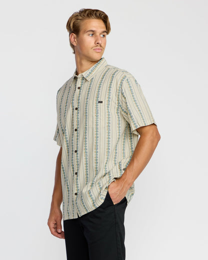 Billabong Sundays Jacquard Short Sleeve Shirt - Cream