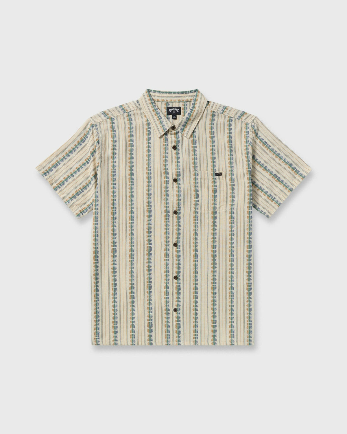 Billabong Sundays Jacquard Short Sleeve Shirt - Cream