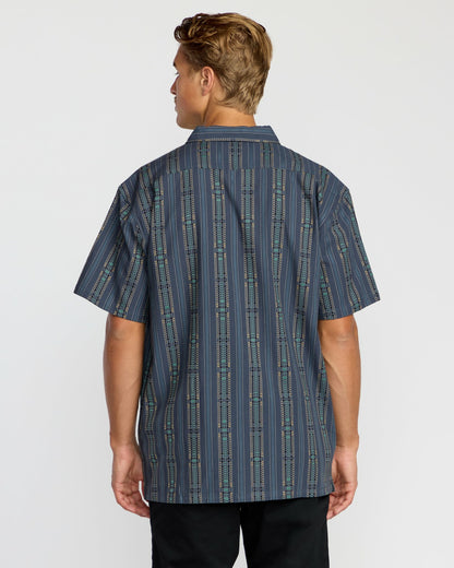 Billabong Sundays Jacquard Short Sleeve Shirt - Dark Navy