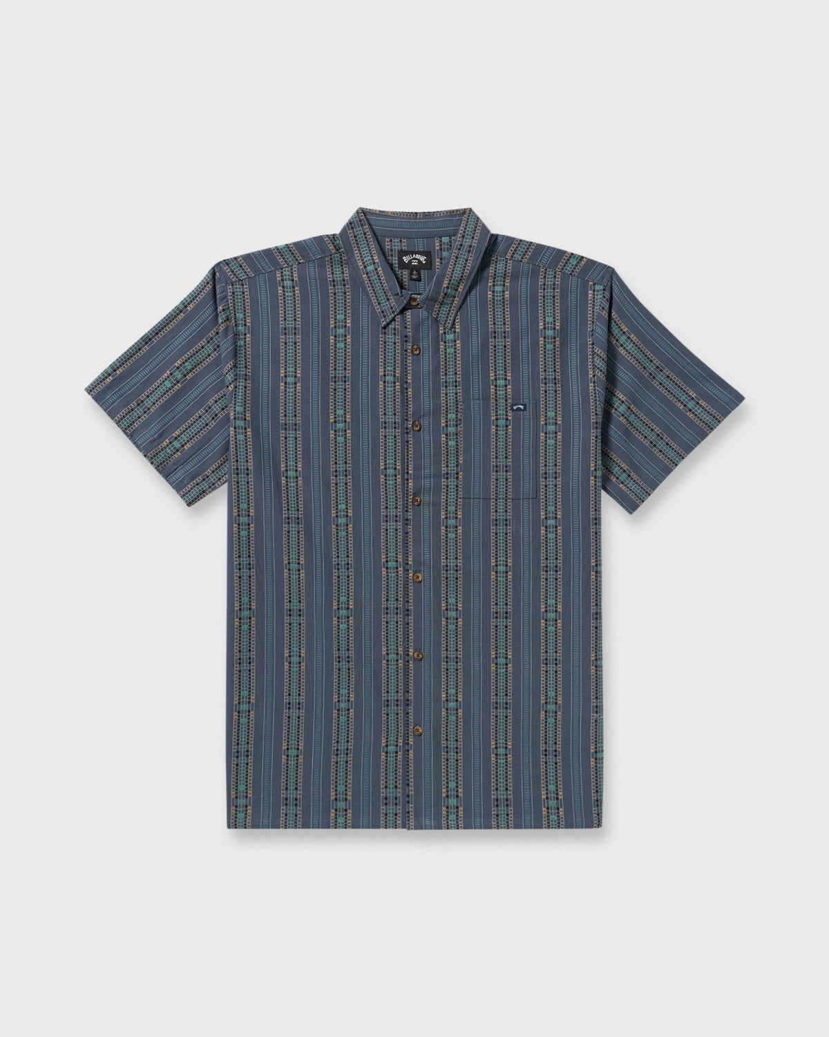 Billabong Sundays Jacquard Short Sleeve Shirt - Dark Navy