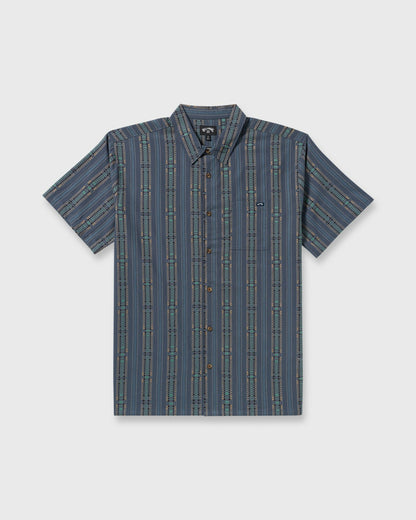 Billabong Sundays Jacquard Short Sleeve Shirt - Dark Navy