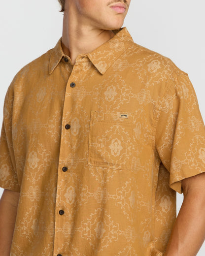Billabong Sundays Jacquard Short Sleeve Shirt - Golden Haze