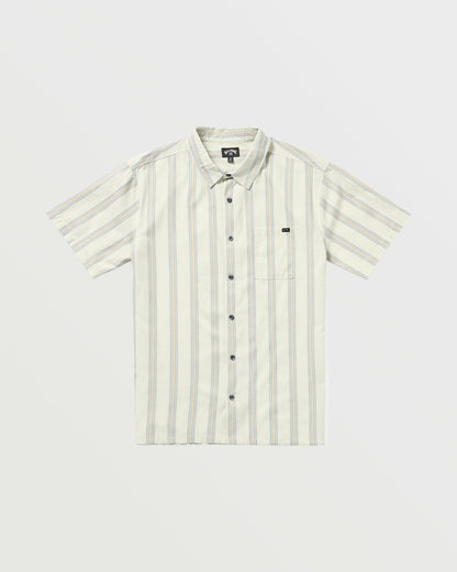 Billabong Sundays Jacquard Short Sleeve Shirt - Silver