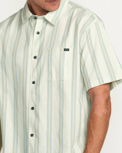 Billabong Sundays Jacquard Short Sleeve Shirt - Silver
