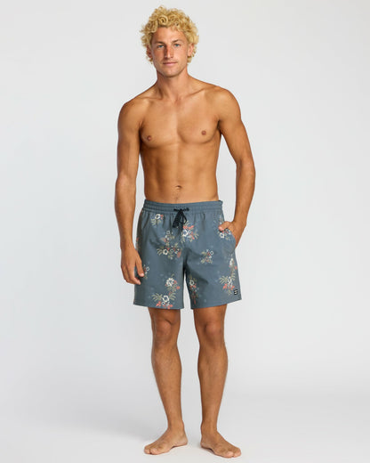 Billabong Sundays Laybacks 17" Trunks - Steel Blue