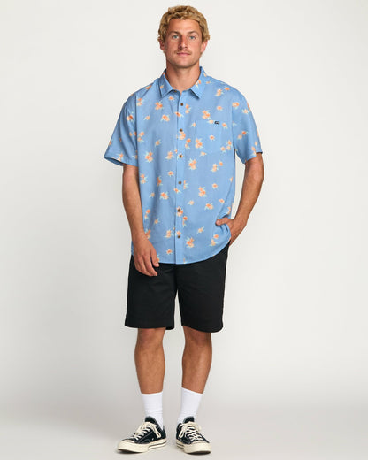 Billabong Sundays Mini Short Sleeve Shirt - Carolina Blue