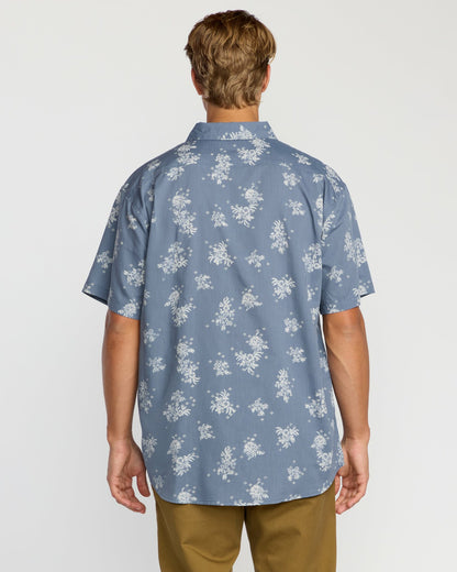 Billabong Sundays Mini Short Sleeve Shirt - Steel Blue