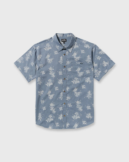 Billabong Sundays Mini Short Sleeve Shirt - Steel Blue