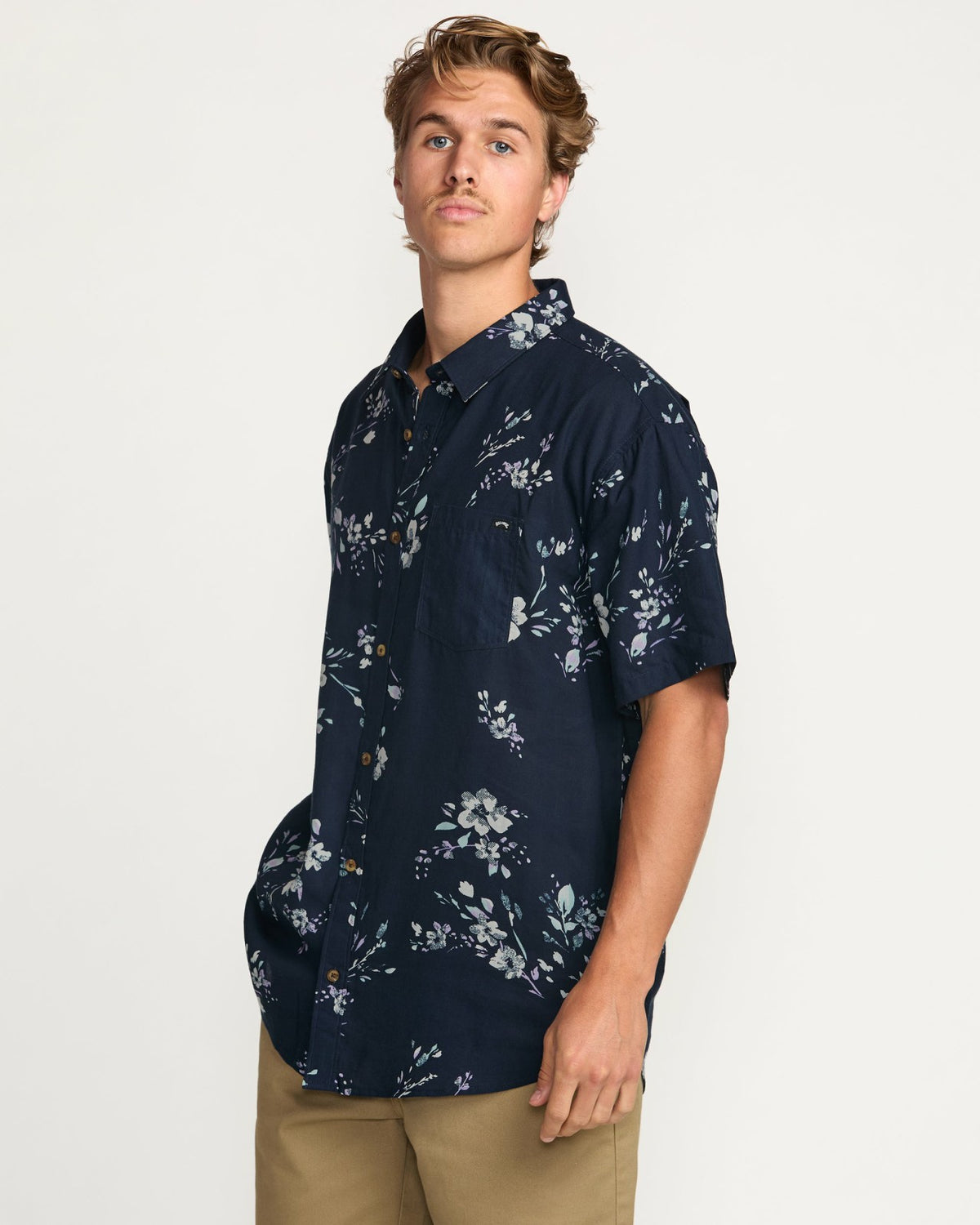 Billabong Sundays Short Sleeve Shirt - Dark Navy