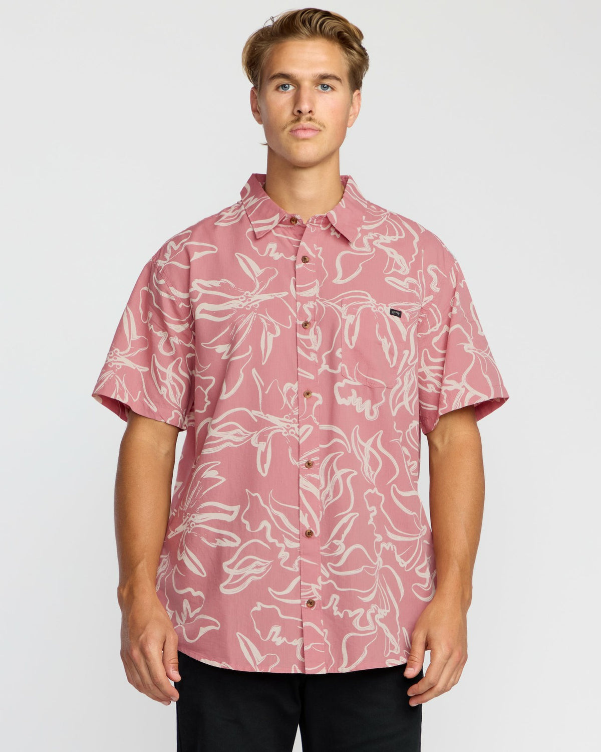 Billabong Sundays Short Sleeve Shirt - Faded Rose