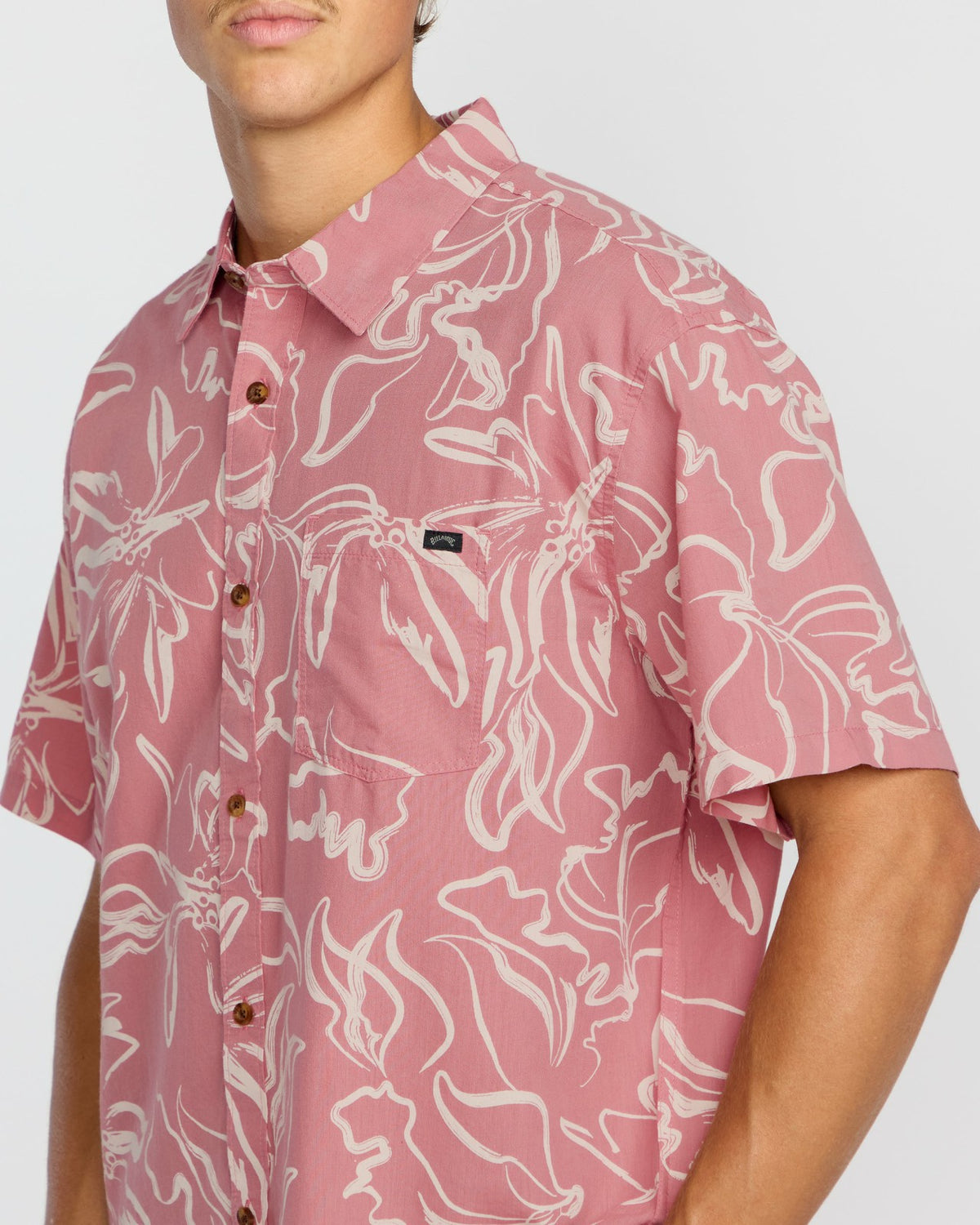 Billabong Sundays Short Sleeve Shirt - Faded Rose