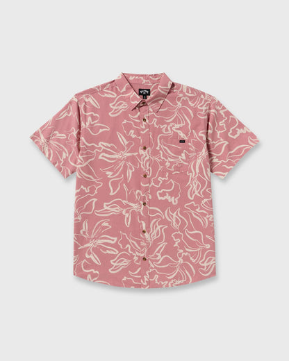 Billabong Sundays Short Sleeve Shirt - Faded Rose