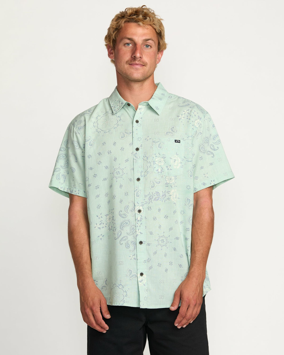 Billabong Sundays Short Sleeve Shirt - Mist Green